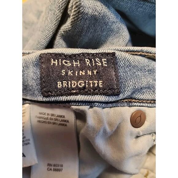 Lucky Brand Bridgette Skinny Jeans Womens Size 6/28 Blue Mid Rise Spandex Blend - Picture 5 of 6